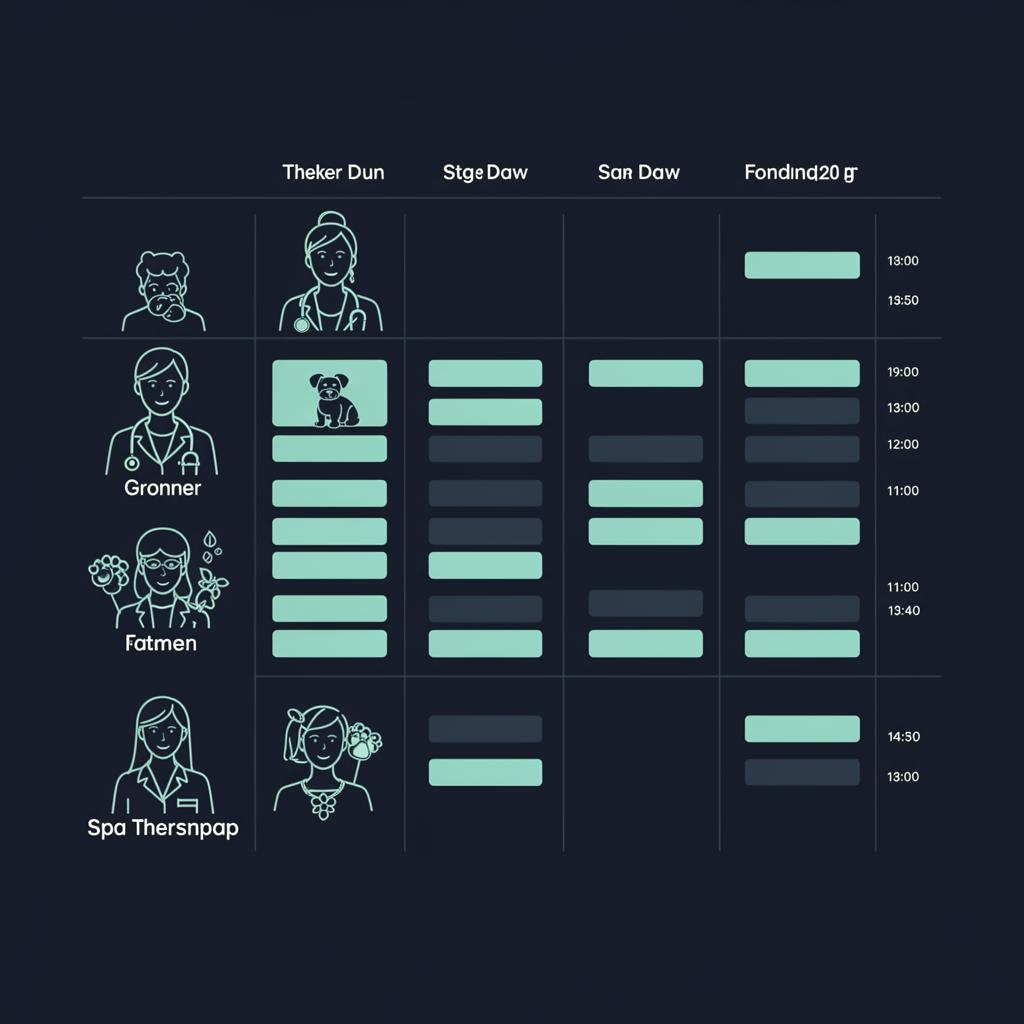 Staff calendar infographic
